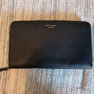LARGE Kate Spade Black Wallet